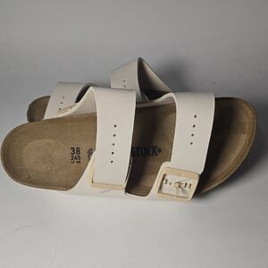 Birkenstock Cream Double Strap Sandals